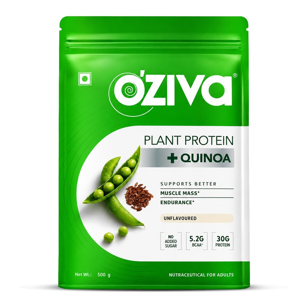 OZiva Organic Plant Proteina Pudră de Pudră de Pudră de Proteină de Plante 