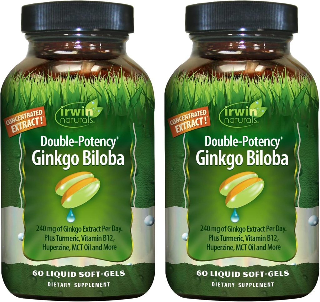 Irwin Naturals Dublu-Potență Ginkgo Biloba 