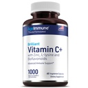 Vitamina C 1000mg Complex cu L-Lysine 500mg, Zinc 12mg, Bioflavonoids 300mg. Doctor Formulate de magneziu Stearate Suplimente gratuite pentru suport sistem imunitar sănătos.(1)