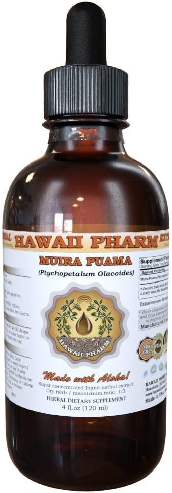 HawaiiPharm Muira Puama (Pychopetalum Olacoides) Extract lichid 4 oz