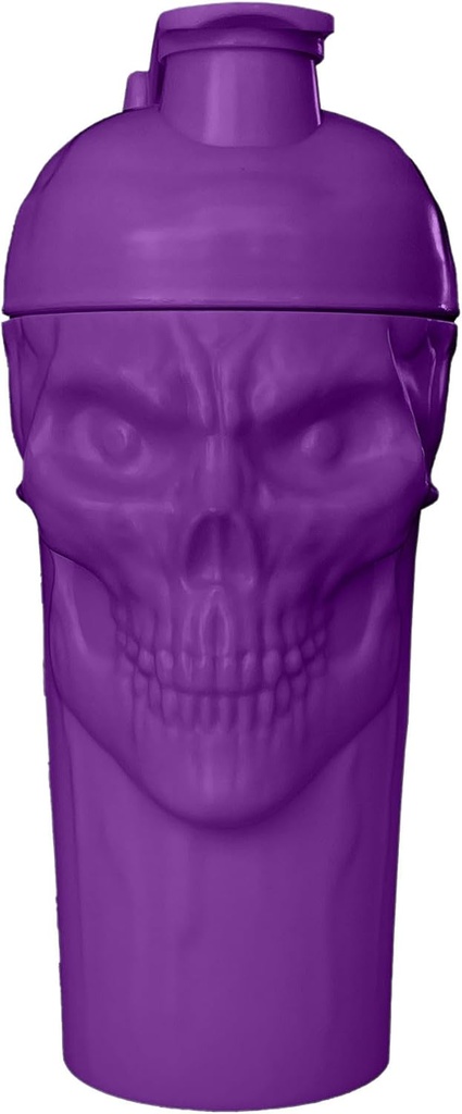 JNX SPORTS Blestemul! Sticla Shaker Skull, 24-Ounce, Grape Limited Edition, Supliment Mixer cu Classic Loop Top