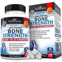 BioSchwartz Bone Suplimentul de putere - Gentle non-conspiting Bone Health Supliment pentru femei si barbati cu 9-in-1 Complex de magneziu calciu zinc D3 K2 & More - 3rd Party testat - 2 luni