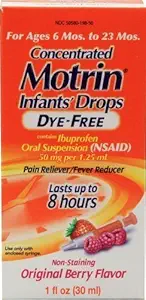 Motrin Pain Relieiver/Fever Reductor Picături Infanterie concentrat Die-Free Berry Flavor (Pachet de 2) de Motrin