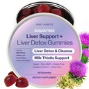 Suport hepatic Plus cu lapte Thistle, Alfalfa Leaf, vitamine D3 și B12 Formula avansată