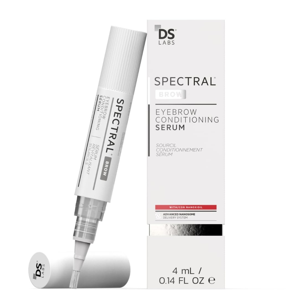 DS Labs Spectral. Brow Sprânceană condiţionată Ser - Suporturi Fuller, Thicker, Looking Brows, cu Nanoxidil, Retinol & Acid hialuronic, Paraben Free, Sulfate Free, Cruzime Free