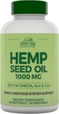 COUNTRY FARMS Hemp Seed Oil 1000mg, Rich in Omega, ALA and GLA, Immune Support, 90 Count