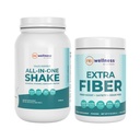 Reignit Wellness de JJ Virgin Vanilla Paleo-Inspirat All-in-One Shake și Extra Fiber pulbere Supliment