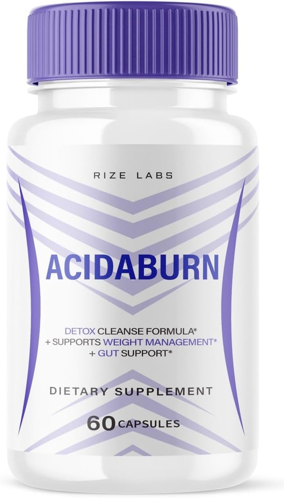 rize labs Acidaburn Capsules, Advanced Pill for Healthy Weight Loss, Active Lifestyle for a Better Life, Maximum Strength Formula (60 Capsules)