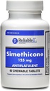 Fiabilă 1 Simethiconă 125 mg Anti-Gas 60 Comprimate de mentă cu piper (1 flacon)