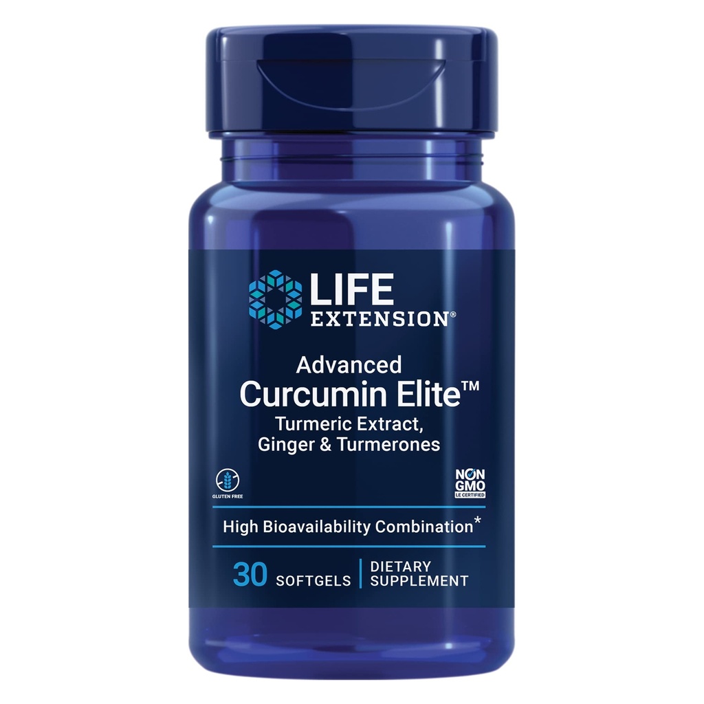 Life Extensie Super Omega-3 Ulei de peşte, Curcumin Elite Extract Turmeric & Ginger Softgel Bundle - 240 + 30 Conte