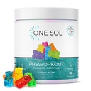 Un Sol Pre-Garning pentru femei, Enhanced Pump & Focus, Nu Jitters sau Crash, Ingrediente naturale, 100% Vegan, Gluten gratuit & Soy Free, (Gummy Bear)