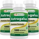 Cel mai bun Naturals Astragalus Capsule, 1000 mg, 120 Count (Pachet de 3)