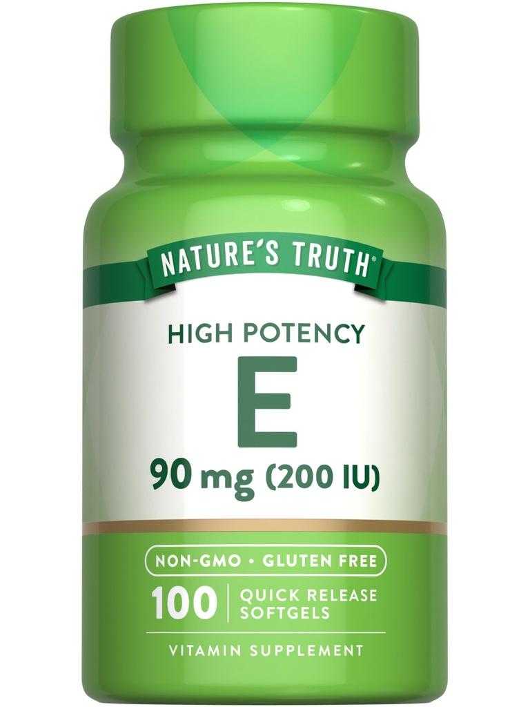Adevărul naturii Vitamina E Softgels 