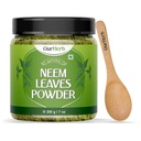 Pure Neem frunze pulbere Soluţie naturală pentru Pimple-Free Clear Skin & Silky Hair, Ideal pentru Face Packs, Parul de îngrijire, şi suport de pigmentare cu Lingura de lemn 