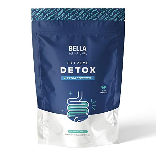 Bella All Natural Extreme Detox Ceai - Body Cleanse, Colon Cleanser & Detox, Natural Herbs, 3.17 Ounce