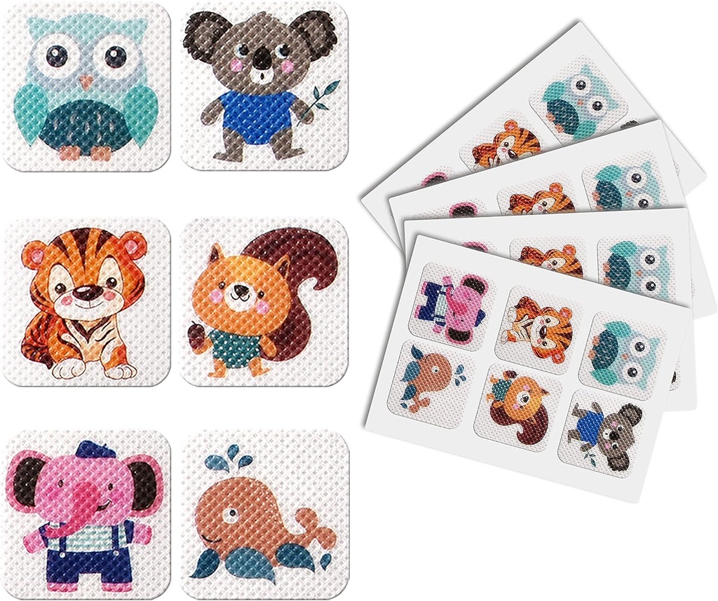90 Pack Mosquito patch-uri autocolante pentru copii adulti - Natura Citronella, Lemongrass și Eucalipt, până la 24 de ore de protecție