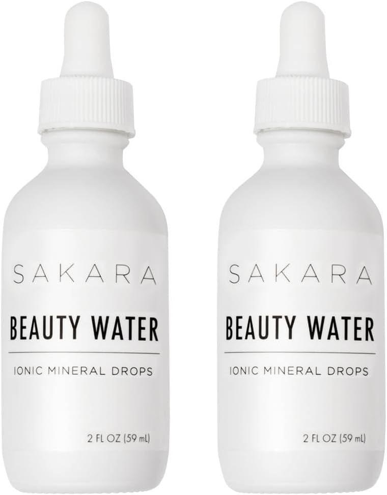 SAKARA picaturi de apa de frumusete, 60 Serviri - Urme picaturi minerale pentru apa, apa minerala Magneziu lichid, clorura, sodiu, Potasiu, Suplimente Bor, Vitamine lichide Multi Minerale Supliment