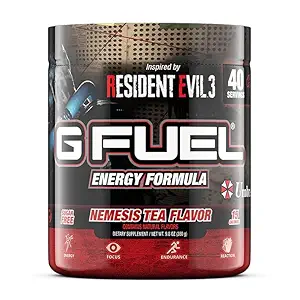 G Combustibil Celeste Celwberry Energetic Drink Powder, Pre Workout Cafeina Mix pentru Gaming, Zahăr Free Focus Amino, Vitamina + Antioxidanti, 9.8oz (Celeste Căpșuni, 40 Serviri)