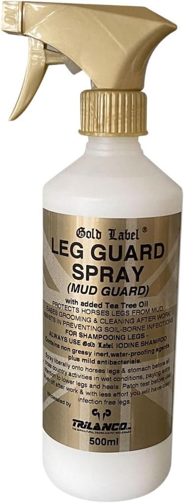 Spray pentru paza picioarelor, pentru cai, etichetă de aur, previne condițiile legate de noroi, spray 500 ml