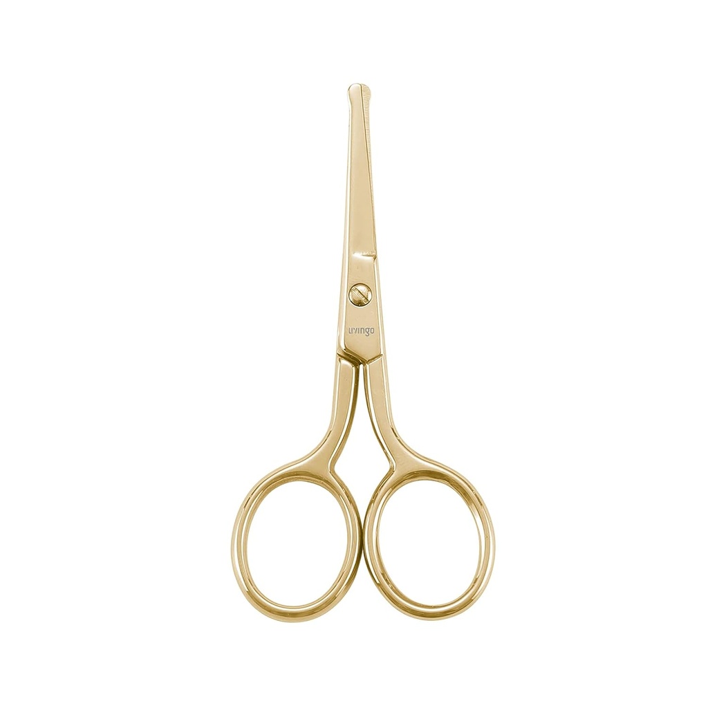 LIVEO Professional nas foarfece de păr, Multi-scop din oțel inoxidabil rotund Sfat drept Blade, Faială bărbie de păr sprâncene ureche Trimming frumusete instrument de înfrumusețare pentru bărbați și femei, 3.5