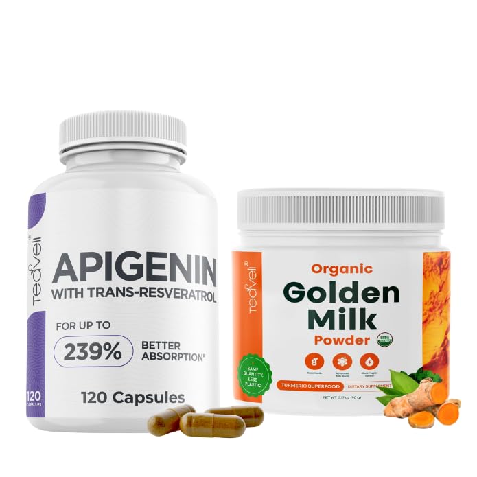 Somn ca un pui Bundle cu lapte de aur și Apigenin - Vegan prietenos, non-GMO
