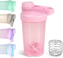 D.Y.A 16oz Shaker Bottle, Leak Proof Sports Shaker Cupe pentru Shakes Proteine,Sticla Shaker pentru Pre Workout și de călătorie pentru a merge,BPA gratuit și Easy Proteine Shaker sticla,Pink