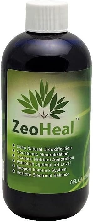ZeoHeal - Suplimentul mineral acid humic și fulvin 8 Ounce lichid (Single)