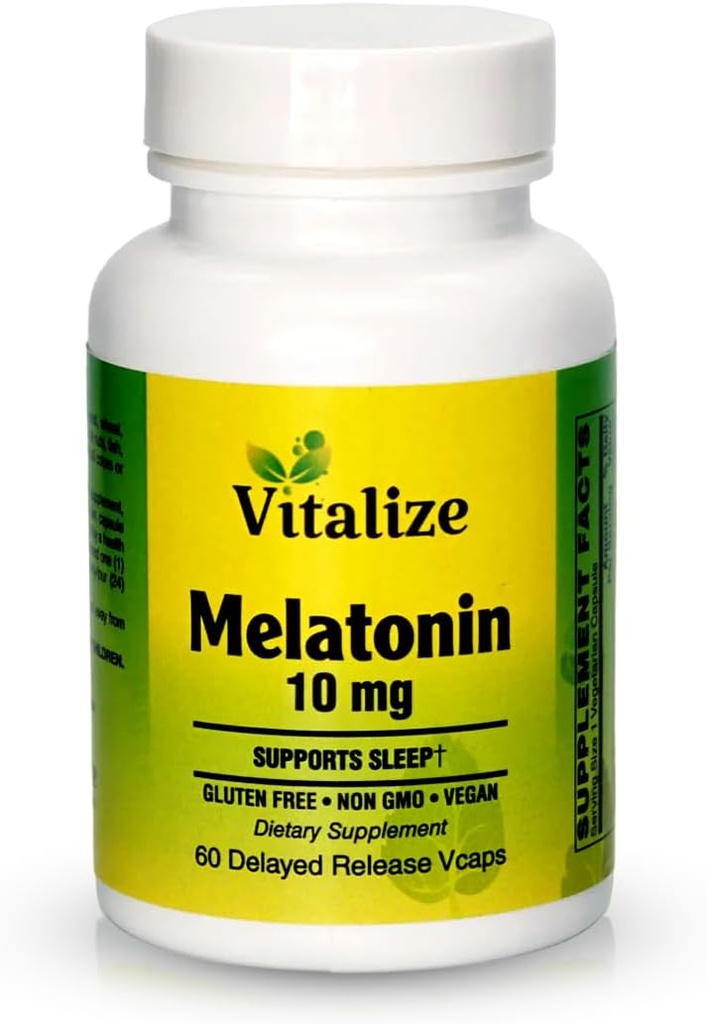 Vitalize Sleep Support: 10mg Melatonina & Vitamina B6 Crescut Formula 