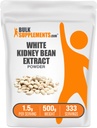 vracSupplements.com Pulbere de extract de fasole albă - White Rinichi Bean pulbere - Supliment vegetal - Gluten gratuit, 1,5 g per Serving, 500g (1.1 lbs) (Pachet de 1)