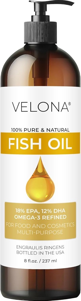 Peşte Omega-3 Ulei de Velona - 8 Fl Oz 