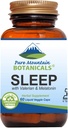 Natural Sleep with Organic Valerian, Chamomile, Passion Flower, Skullcap, Melatonin, Hops & More - 60 Vegan Capsules