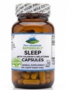 Somn natural cu valeriană organică, musetel, floare de pasiune, Skullcap, melatonină, Hops & More - 60 capsule Vegan
