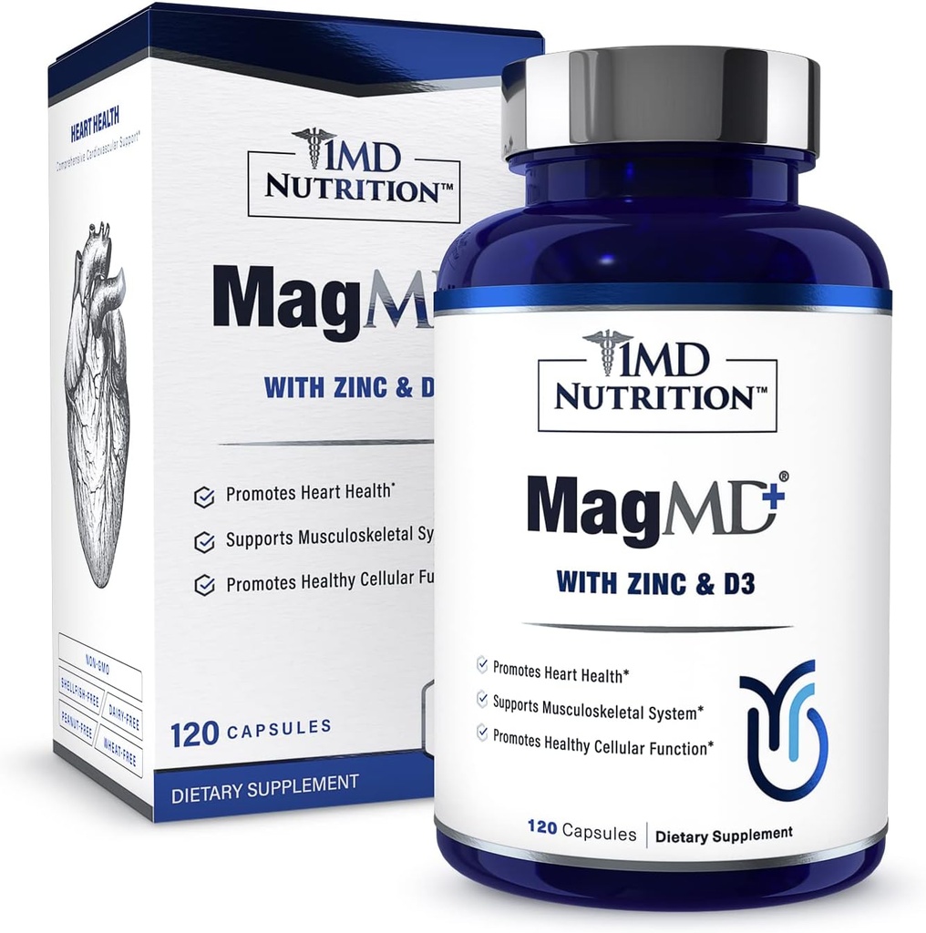 1MD Nutriţie MagMD Plus - Magneziu cu zinc & D3 