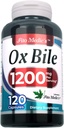 Lab - Bile Salts, Ox Bile, 1200 mg per Serving, 120 Caps- Digestive Enzime Supliment, bou Bile Supliment.