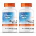 Cel mai bun medic, (2 ambalaj) Vitamina D3, 125 mcg (5000 UI), 360 Softgels
