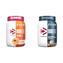 Dymatize ISO100 Hidrolized Proteine Powder, 100% Whey Izolat, Dunkin' Glazed Donut Flavor, 20 Servings & ISO100 Hidrolyzed Proteine Powder, 100% Whey Izolate Proteine, 25g Proteine, 5,5g BCAAs
