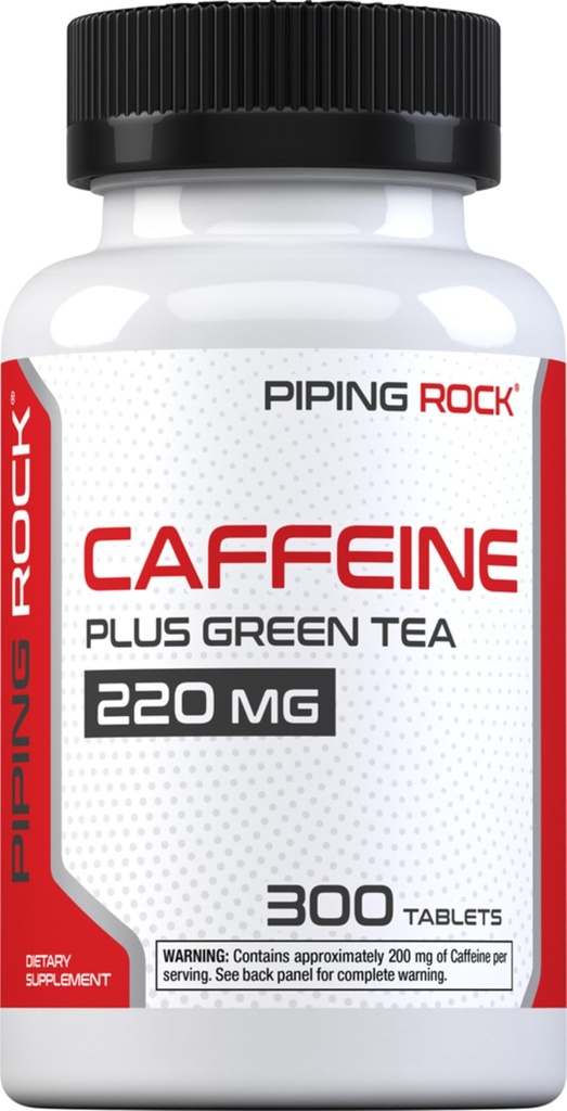 Piping Rock Caffeine Pastile 220mg 