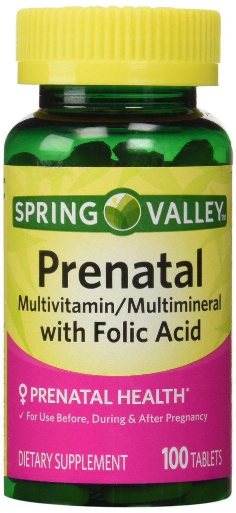 Valea Primăverii - Prenatal, Multivitamine, Multimineral, 100 comprimate cu acid folic