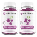PUREFINITY Elderberry Gumies cu sambucus, vitamina C, și zz 