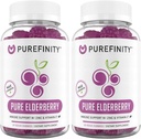 PUREFINITY Elderberry Gumies cu sambucus, vitamina C, și zz 