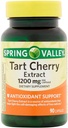 Spring Valley Tart Extract de cireşe pentru sănătate comună, 1200 Mg, 90 capsule
