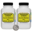 Citrat trisodic [Na3C6H5O7] 99+% Pulbere de grad 1 Lb USP în două sticle spaţiu-saver