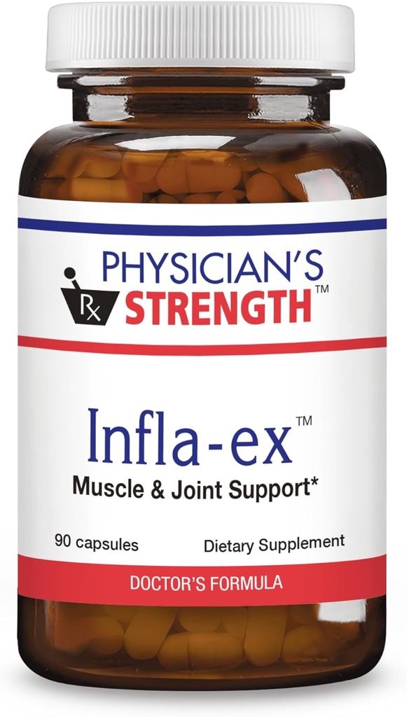 Concentraţia medicului Infla-ex - 90 capsule - Suport muscular şi articular - Non-GMO - 45 Servings