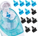 Silicon de apă sărată Poduri Refills Accesorii compatibile cu Nasal Nasal Nasal Nasal Sistemul de irigare Nasal Nasal - Salvați capsulele de apă sărată pentru funcționarea ușoară (6 negru + 6 albastru), nomal