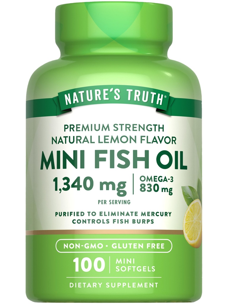 Adevărul naturii Mini pește ulei Omega 3 