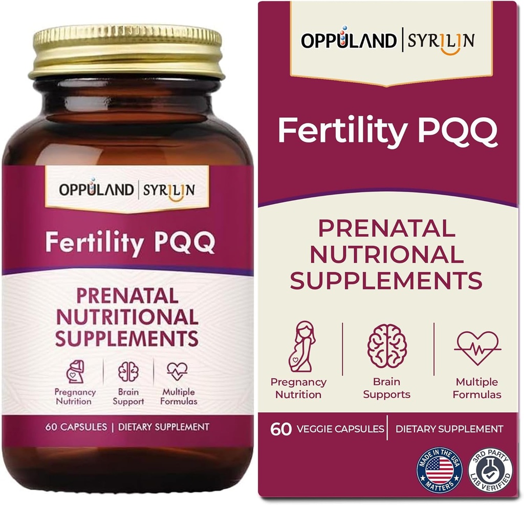 Fertilitate PQQ- Suplimente nutriţionale prenatale-Suporturi Sănătate prenatală,Goalitate prematură-60 Capsule