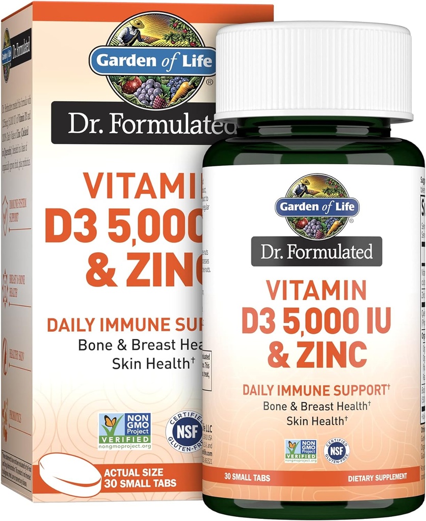 Gradina de viata Querbetin Zinc o dată pe zi Supplement de sprijin imun cu vitamina D3 pentru sanatatea oaselor, sanatatea sanilor si sanatatea pielii 