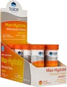 Trace Minerale Max-Hydrate Endurance - Daily Energy Supplement - Electrolit Supplement to Help Against Muscle Cramps - Supliment pentru a sprijini hidratarea - Orange, 10 Tabs (80 Servings)