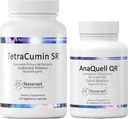 Tesseract Medical Research TetraCumin SR Supplement comun de suport & AnaQuell QR, Stres Relief & Mood Supplement