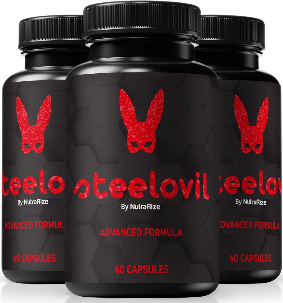 (3 ambalaj) Capsule Steelovil pentru bărbaţi, Pastillas pastile oficiale Steelovil pentru suport cuprinzător, Toate naturale de sex masculin Supliment pentru a sprijini energia şi sănătatea generală, Ovil de oţel Pastillas Recenzii (180 capsule)